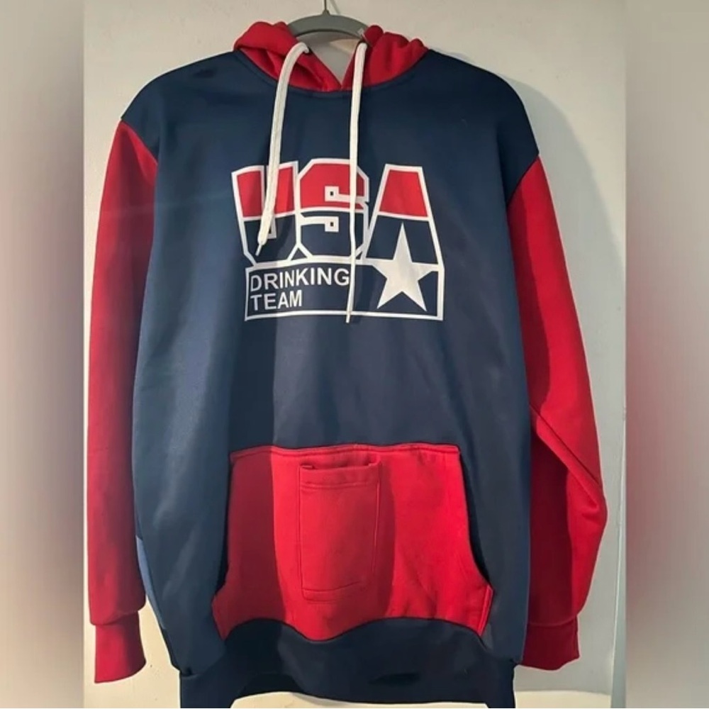 USA Drinking Team Red white and blue Sweatshirt